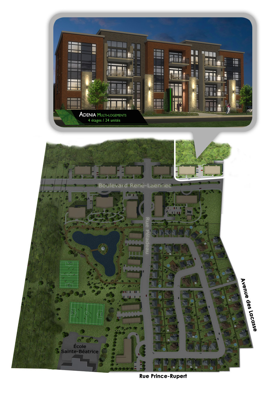 Condominiums 4 étages