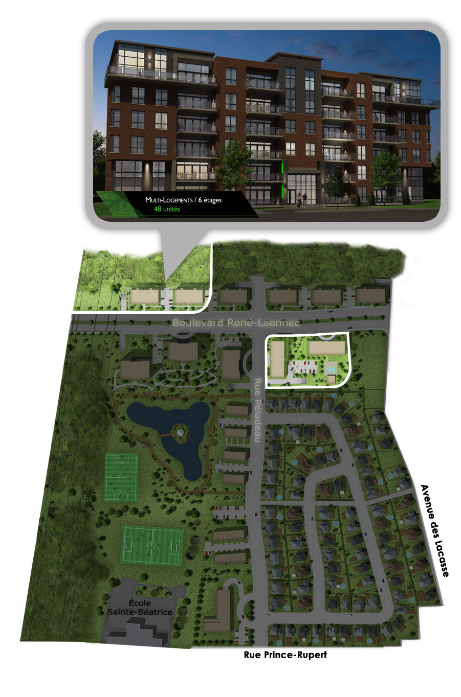 Condominiums 6 étages
